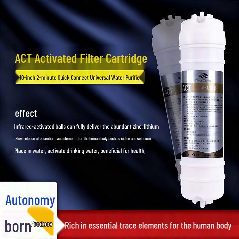 10-inch, 2-minute Quick Connect ACT Ceramic Water Purifier Filter Cartridge