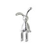 Nordic Electroplated Modern Rabbit Ornament - Elegant Long-Legged Toy Car Decoration for Living Room