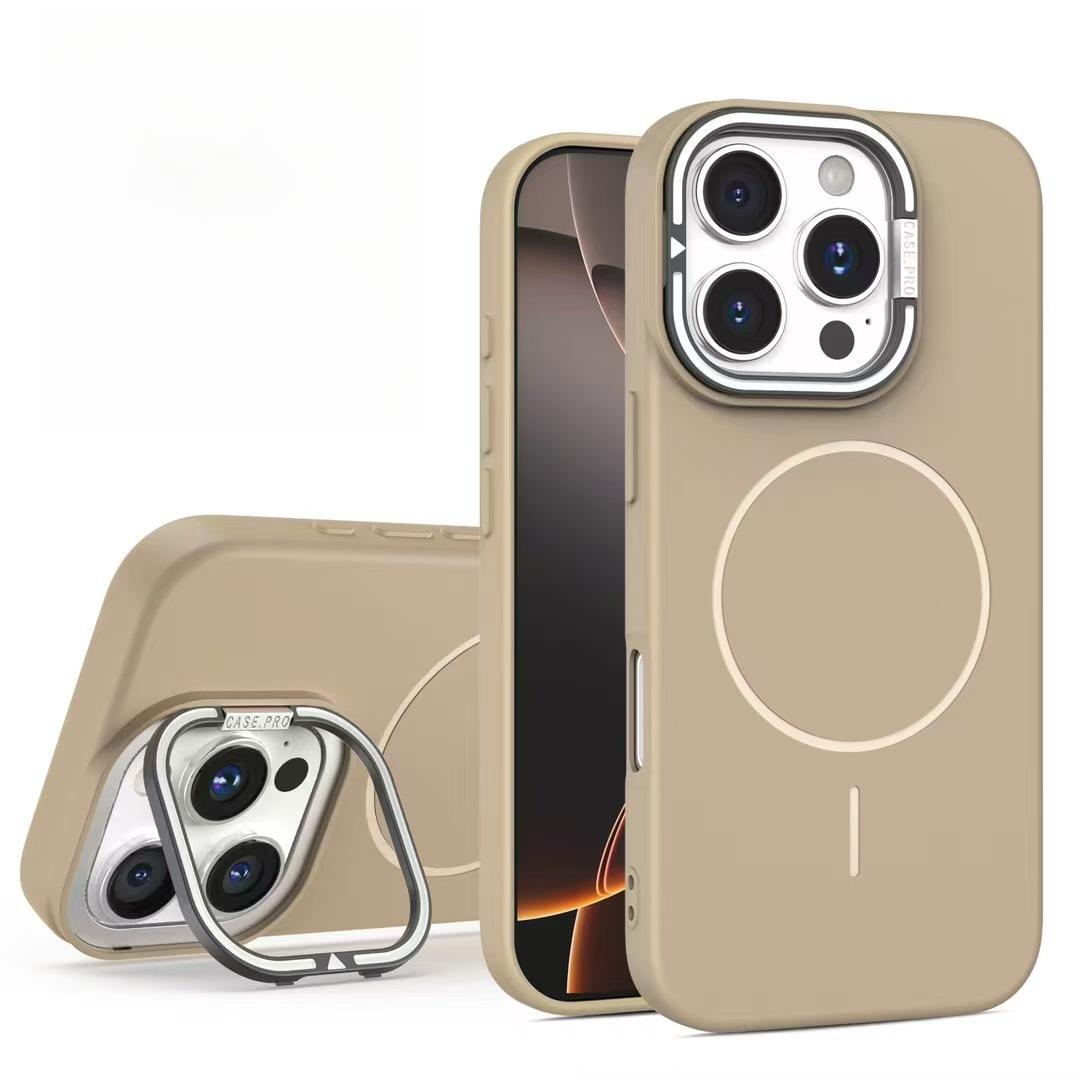 

Подходит для Apple 16promax Кронштейн для объектива Тонкий круг Магнитный чехол-присоска IPhone 15 Макарон 13 Защитная накладка с ощущением кожи Apple 16Plus