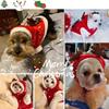 1 Stück Weihnachts-Hundekostüm Festlicher roter Kapuzenpullover mit Geweih Haustier-Outfit Winter Gemütlicher Mantel für Kleinen Welpen Chihuahua Yorkshire