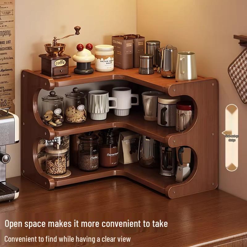 Xiyin Multi-layer Desktop Corner Storage Rack with Cup Holder