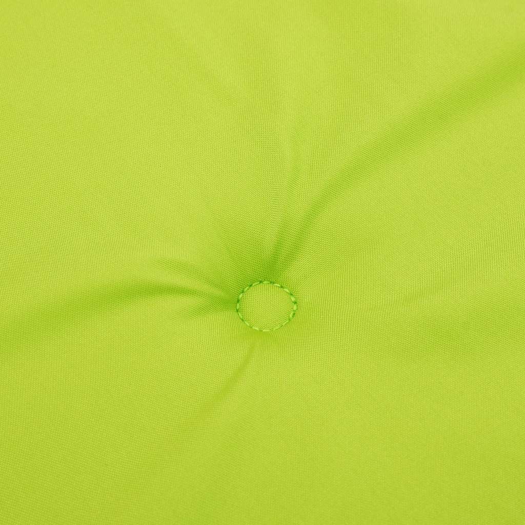 High Back Seat Cushions 4 Pcs Neon Green Oxford Fabric