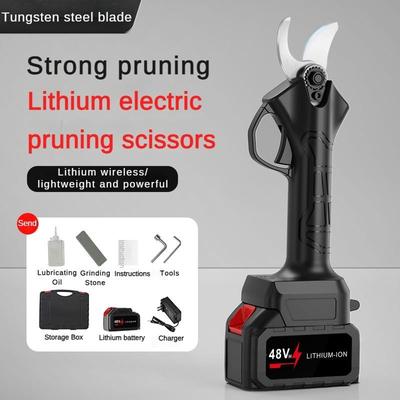 New Outdoor Wireless Electric Scissors Portable Large Opening Manual  Scissors Garden Pruning Scissors