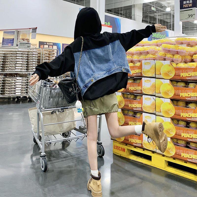 Denim Jacket for Women Spring and Autumn New Style Salt Style Light and Mature Feeling Super Nice Retro College Style Sweatshirt