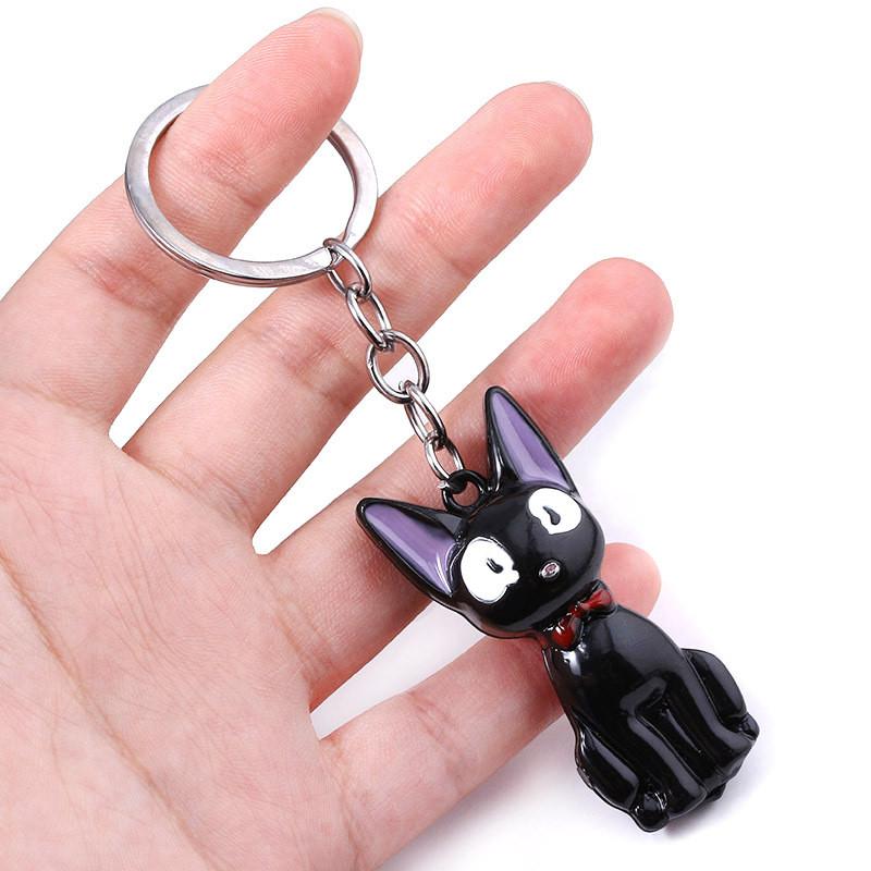 

Service Delivery Kikis Alloy Necklace Cat Pendant Keychain For Gift Unisex StyleE