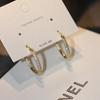 High-Quality Diamond Paved Hoop Earrings – Small, Niche, Luxury Feel Ear Jewelry