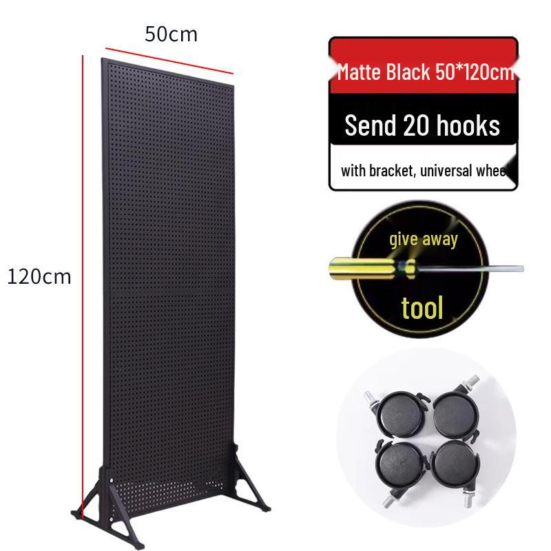 Pegboard Shelving Mobile Accessories & Jewelry Rack Vertical Floor Display for Tools