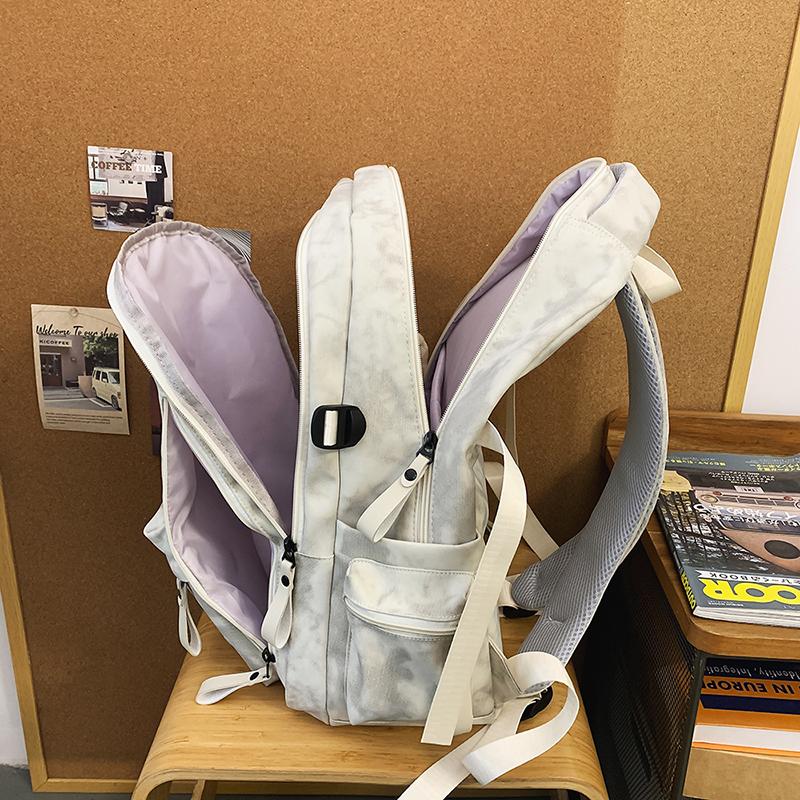 Rucsac de școală pentru studenți, culoare solidă, pentru bărbați, rucsac de navetă cu capacitate mare pentru femei