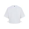 Li Ning Free Growth Solid Color Short Sleeve Round Neck T-Shirt Women Tops White AHST158-3