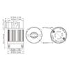 30A 250V NEMA L15-30P Plug Twist Locking 3 Pole - 4 Wire Locking Plug Heavy Duty US Standard Generator Connector