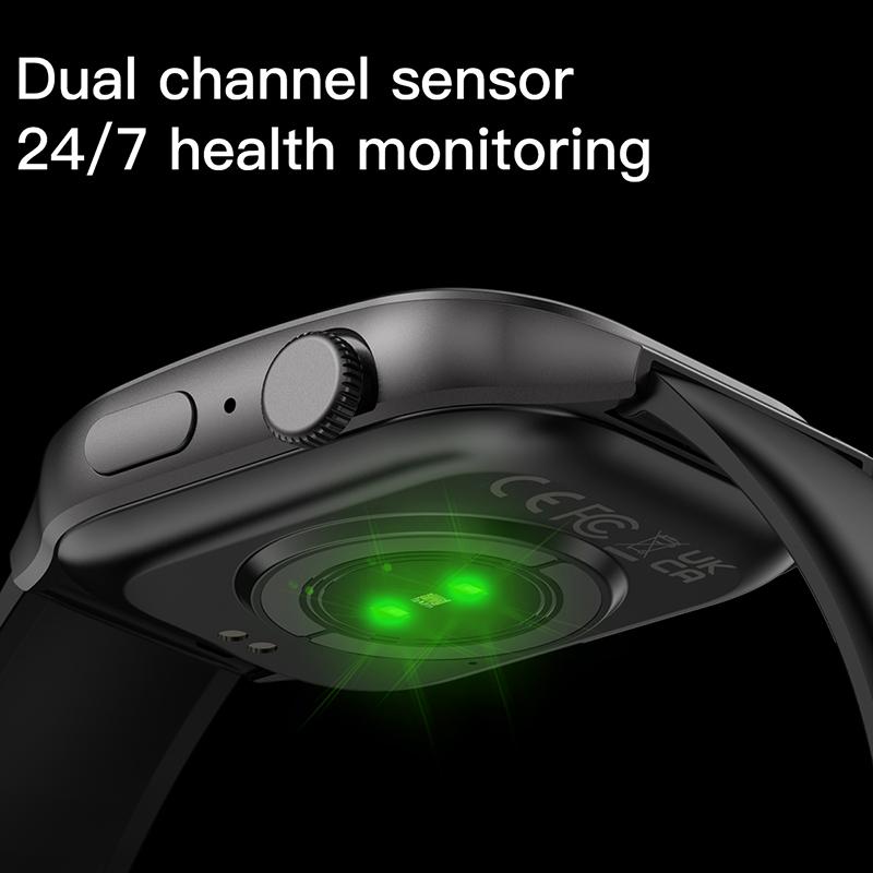 Zakrzywiony Smartwatch 2,01 cala Pełny Dotyk Smart Bransoletka Ćwiczenia na Świeżym Powietrzu Monitorowanie Tętna Smartwatch