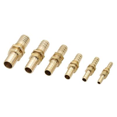 Złączka do rur Złączka przepustowa do rur 6 mm 8 mm 10 mm 12 mm 16 mm 19 mm Mosiężna złączka z zadziorami do węża Złączka do rur Złącze Adapter