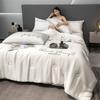 Ice silk air conditioner with three/four piece set, summer cool, machine washable, naked sleeping, summer blanket, washed in core student dormitory