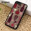 Krajews 1004 Vintage Wine Pattern Phone Case Cover For IPhone 18 17 Air 16 15 14 plus 11 12 13 pro max coque Shell Fundas