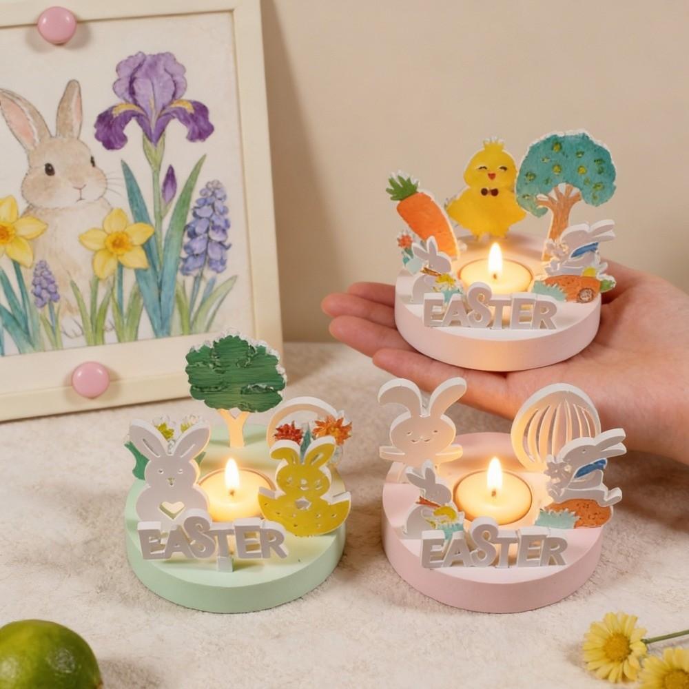 Flexible Easter Candle Holder Mold Heat Resistant DIY Decor Mold Spring Renewal Mold Home Gift