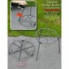 Foldable Pot Rack Reinforced Steel Camping Grill Camping Campfire Tripod  Hiking Picnic