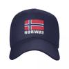 Personalizovaná baseballová čepice s vlajkou Norska Hip Hop Unisex Dámská Nastavitelná Táta Kšiltovka Jarní Snapback Čepice