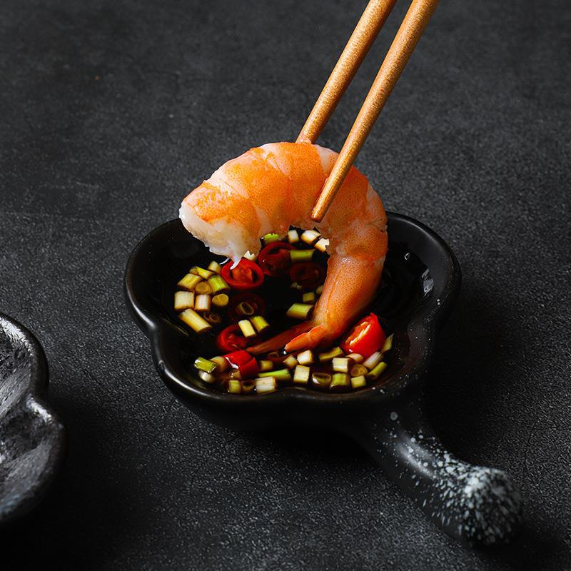 Kreatives Saucenschälchen Haushalt Keramik Dippschälchen Japanisches Geschirr Saucenschälchen Essigschälchen Gewürzschälchen Niedliches Saucenschälchen