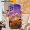 Phone Case: 2D Flat Samsung Galaxy A34 A35 M05 M06 S20 S22 S21 FE Plus 5G Protective Case, Couples Style, Pumpkin Field Scene, Christmas and Halloween