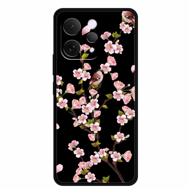 Coque For Vivo S50 V2528A Case 6.59" Black Silicone Case Cartoon Cat Shockproof Soft Back Cover For Vivo S50 5G 2025 Phone Case