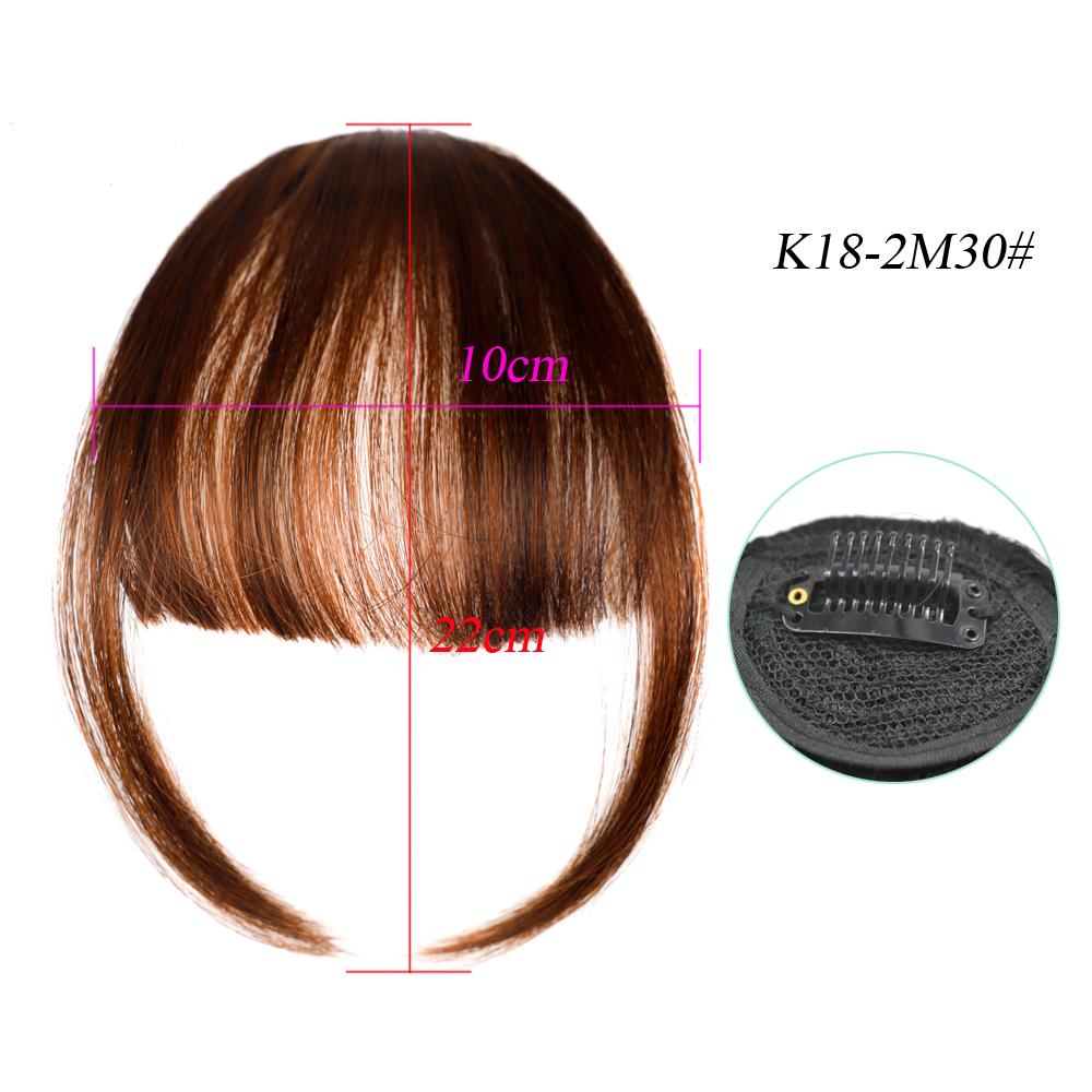 Synthetic Air Bangs Clip In Hair Extension 3D Air Style Hairpieces Neat Front False Fringe Thin Fake Hair Bangs For Women Girls