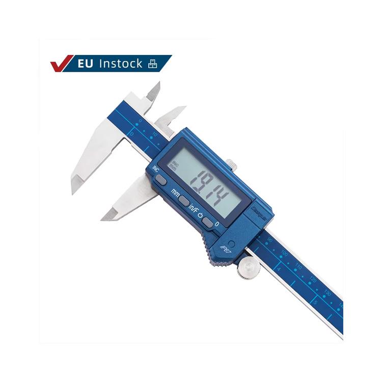 Dasqua Premium 0-150mm 0-6 0-200mm 0-8 0-300mm 0-12 IP67 OilProof Waterproof Electronic Digital Caliper With Large LCD Screen 0-150 mm