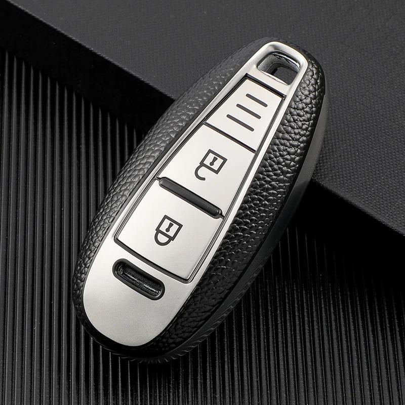 Tpu Leather Auto Shell Fob For Suzuki Vitara Swift Ignis Kizashi Sx4 Baleno Ertiga Car Key Case Cover Accessories