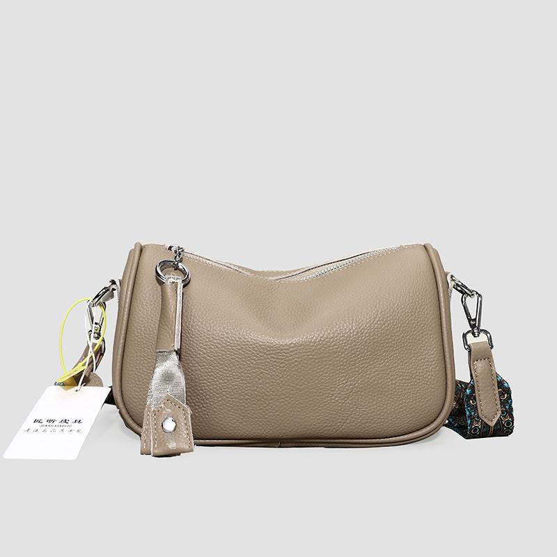 Women Genuine Leather Handbags Cowhide Bag 2026 Spring And Summer New Women's Bag Soft Leather Fashion Versatile Messenger Bag