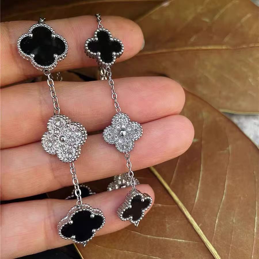 New Four-leaf Clover Bracelet 18k High-end Mother-of-pearl Jewelry Women's Bracelet