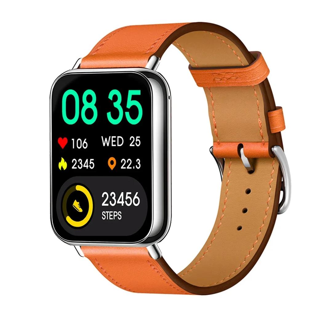 Leather Loop Strap for Redmi Watch 5 Watch 4 Band for Xiaomi Mi 9 Pro Active Wristband Bracelet Mi Band 8 Pro Correa Accessories