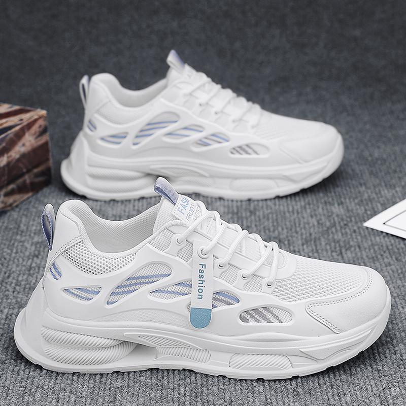 Summer New Mesh Lightweight Soft-soled Running Sneakers Heightening Casual Dad Trendy Shoes
