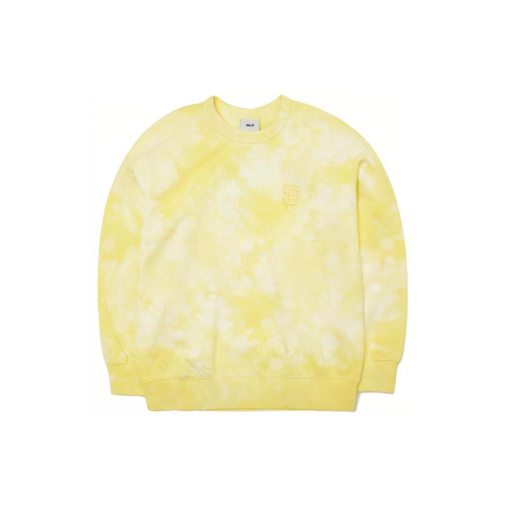 MLB San Francisco Giants Sweatshirts Unisex Yellow Crew Neck Moderate Regular 3AMTS0221-14YEL
