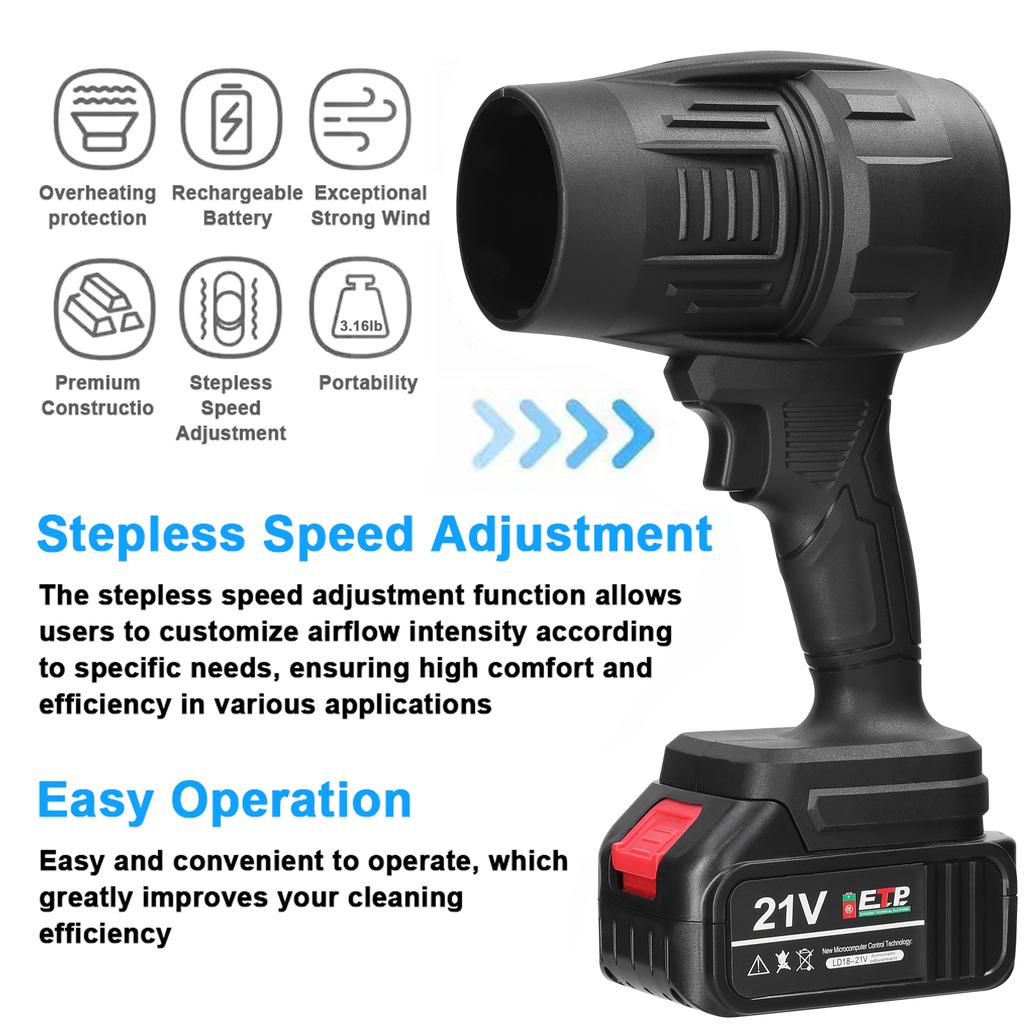 Handheld Jet Fan 500g High Thrust Violent Fan Brush Motor Ducted Turbofan High Power Duct Fan