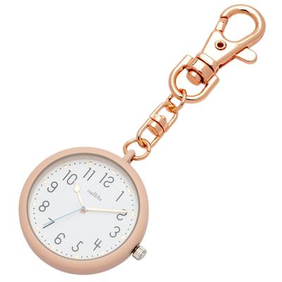 Pocket Watch Ladies Keychain Watch Analog Paste Pink [Fieldwork] GY083-2