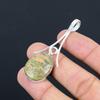 Natural Unakite Gemstone Pendant Green 925 Sterling Silver Indian Jewelry
