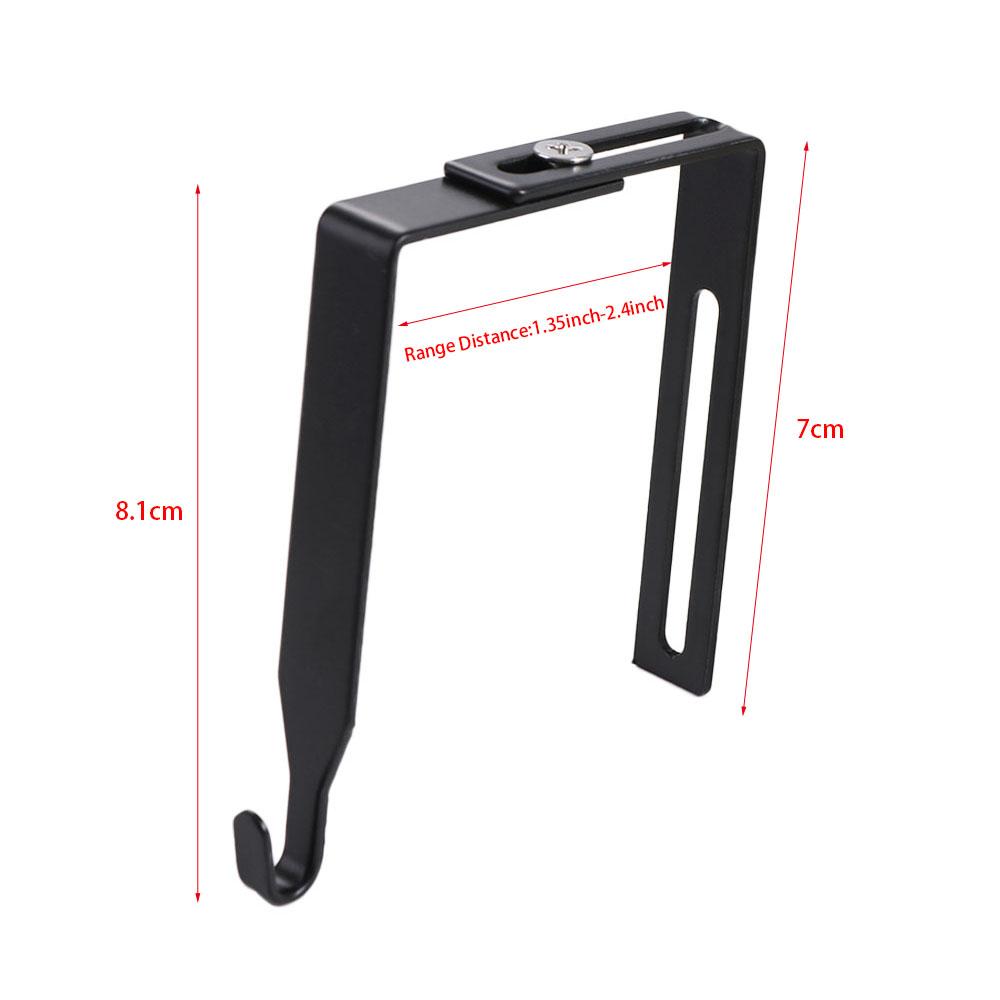 4Pcs Black Adjustable Cubicle Hook Flexible Door Storage Hooks Partition Hanger  Umbrellas