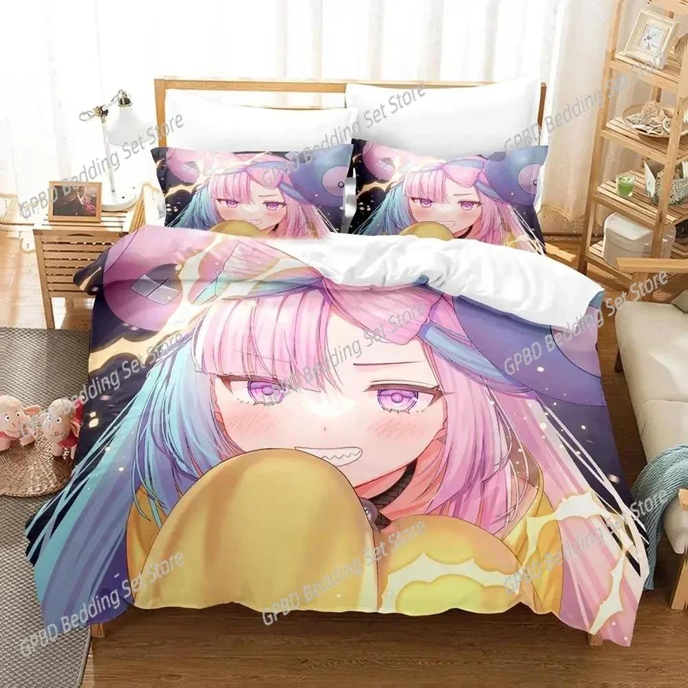 

Luxury New 3D Print Anime Nanjyamo Kawaii Iono Bedding Set Duvet Cover Bed Set Quilt Cover Pillowcase Queen Boys Adult Bedding EU SuperKing 260x220