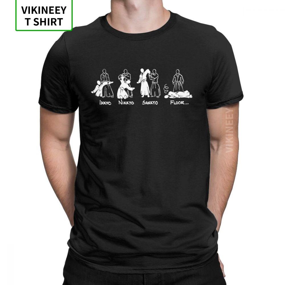 

Aikido T Shirt for Men Nikkyo Sankyo Floor Summer Tops Short Sleeve Novelty T-Shirts O Neck 100% Cotton Tees Plus Size 5XL різнокольоровий