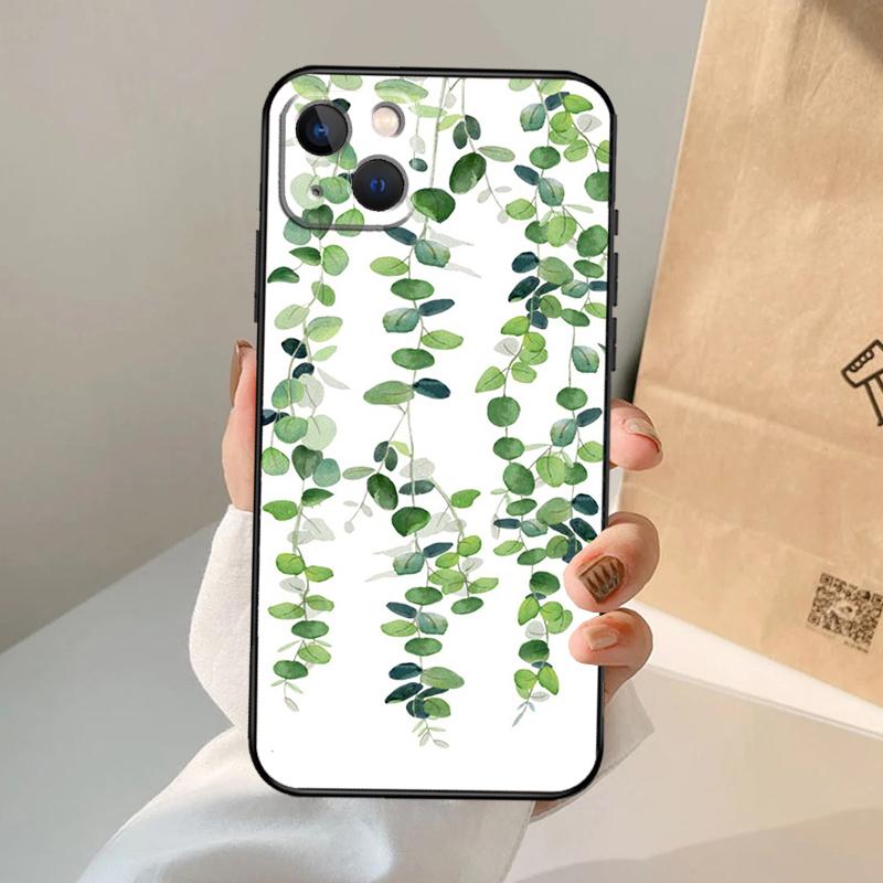Eucalyptus Lavender Phone Case For iPhone 17 Air 16 14 13 12 11 15 Pro Max 13 12 mini 15 16 Plus 16e Cover Coque