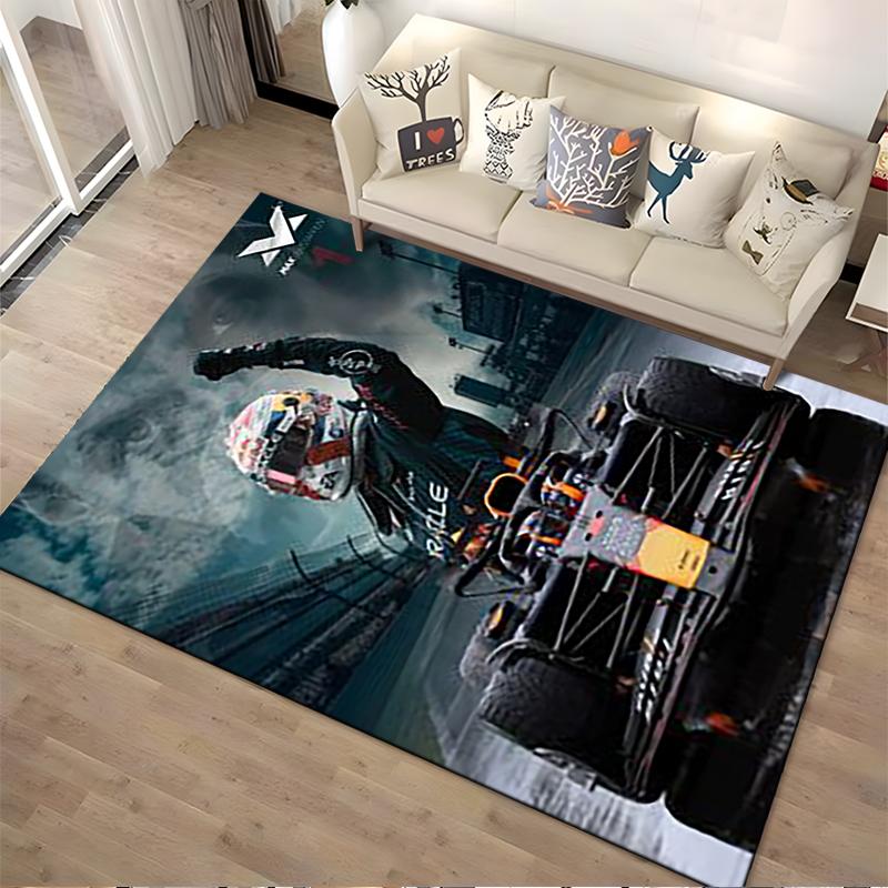 "Racing Victory and Speed Celebration Rug" Non-slip rug suitable for living room and bedroom sofas.