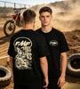 Ride Bad Fast Motocross Tshirt For Unisex Cotton Dirt Bike Racing Graphic Tee Casual Short Sleeve White Tshirt 2026 New