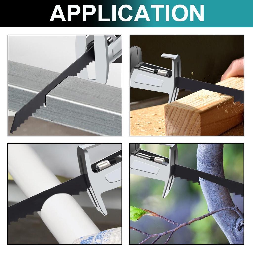 388VF 1500W Cordless Electric Reciprocating Saw with 4 Blades Saber Saw Wood Metal Cutting Tool For 18V Battery