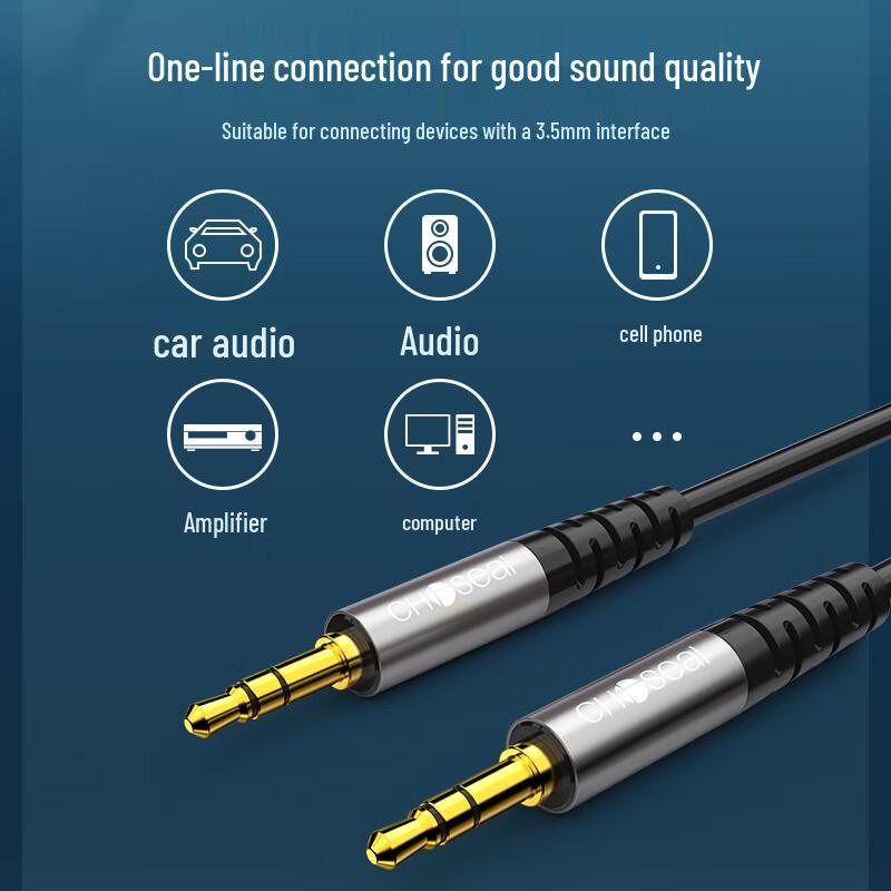 CHOSEAL 3.5mm Male To Male AUX Audio Cable
