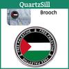 Palestinian Flag Crest Pin Elegant Alloy Accessory For Weddings And Tourism