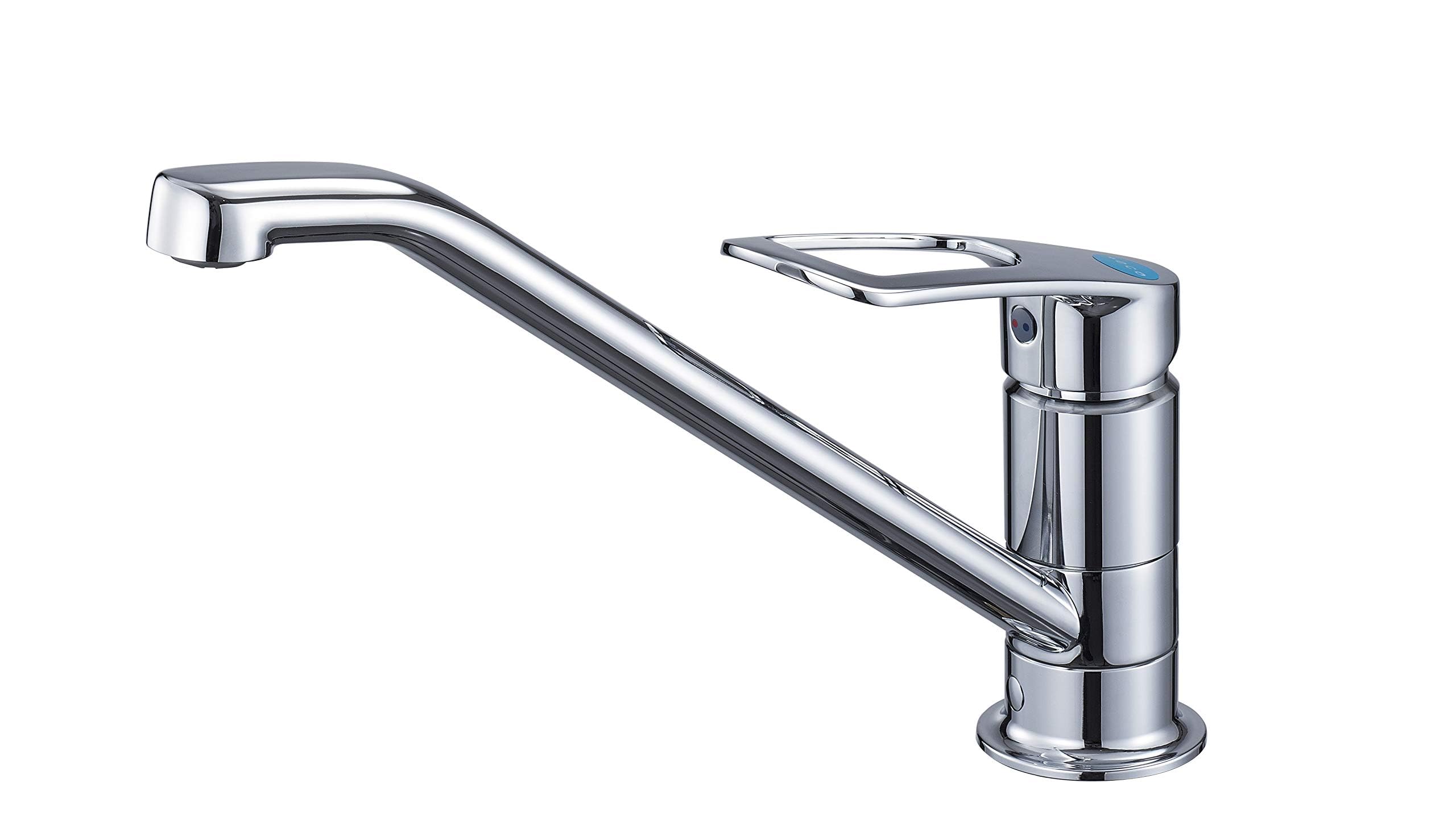 

SANEI Mixer Pipe Rotation Mounting Hole Diameter Single-Hole Tap, Top-Mount Installation, Eco-Friendly Faucet, 116° Restriction, 33-47,