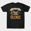 Men Black Print T-shirt Vintage I Destroy Silence Trumpet Player Gift Idea No-Cut Transfer Paper Print Cotton Tshirt
