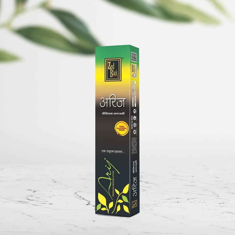 Zed Black Premium Bamboo Incense Stick Combo 6 Packs Large Variety Set For Home Office Meditation Fragrance Aromatherapy