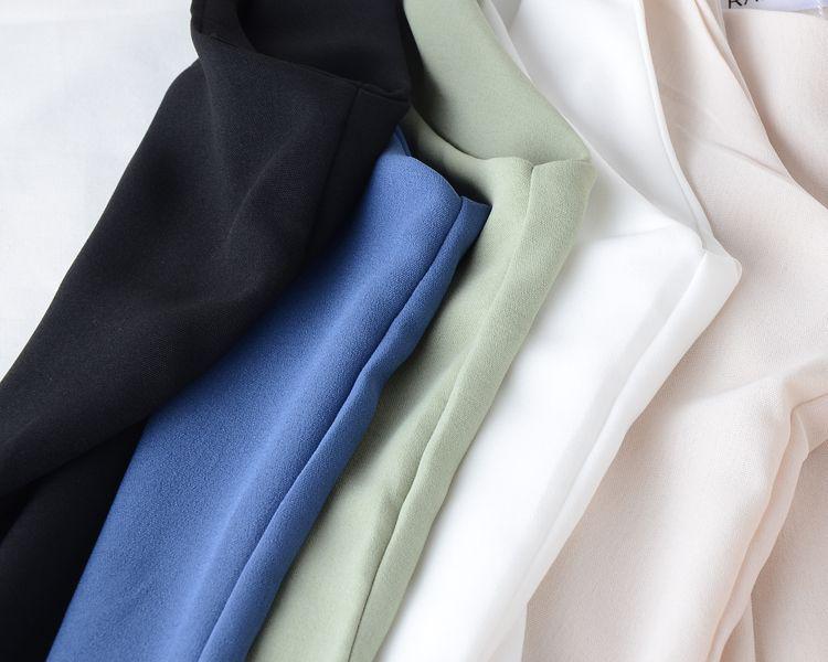 Sleeveless Chiffon A-Line Dress - Women's Knee-Length Solid Color Skirt for Summer Commutes