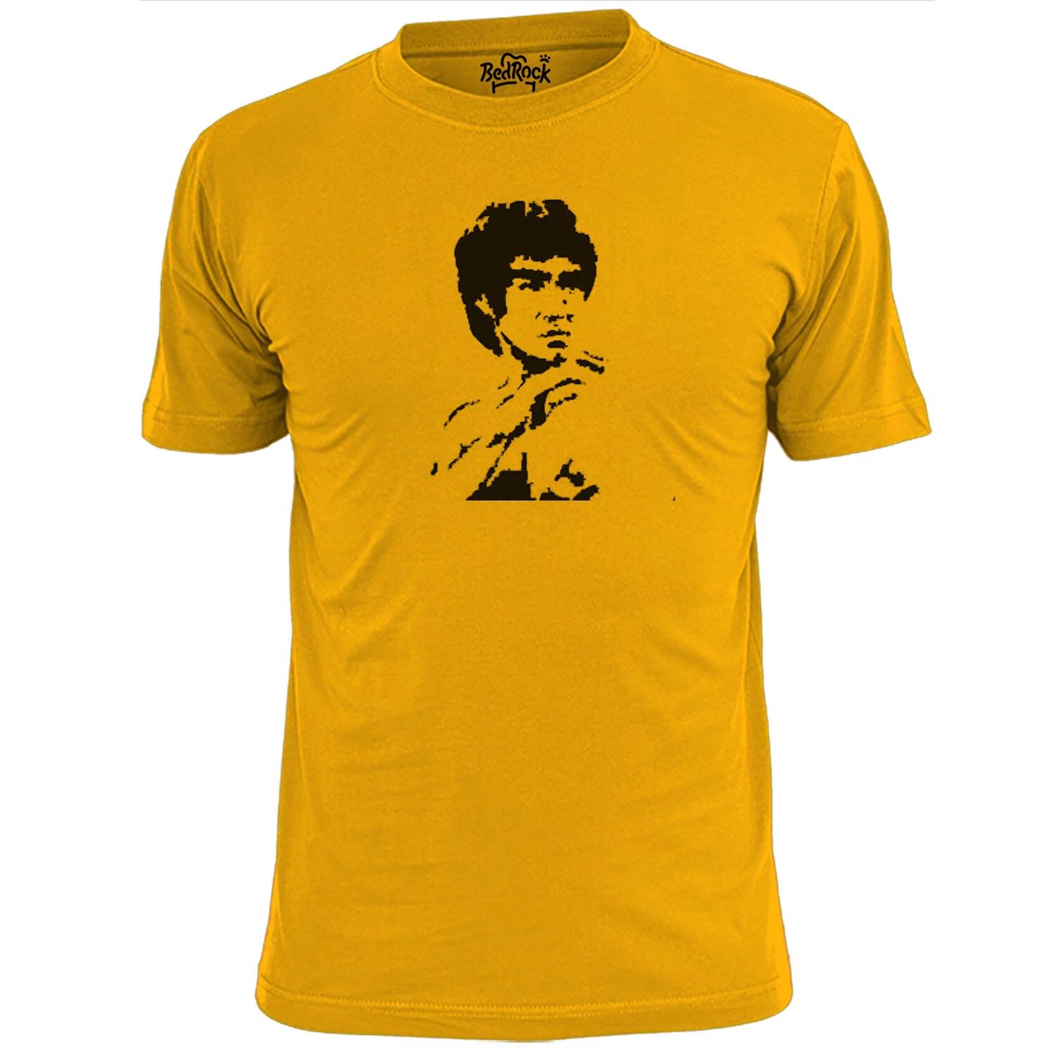 Mens Bruce Lee Silhouette V2 T shirt Martial Arts Karate Kung Fu L