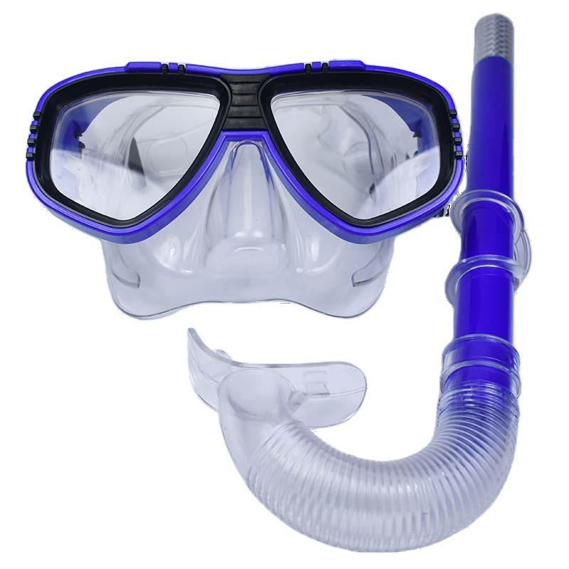Dykning Snorkelset: Simmask & Glasögon för Vuxna & Barn med Stor Ram